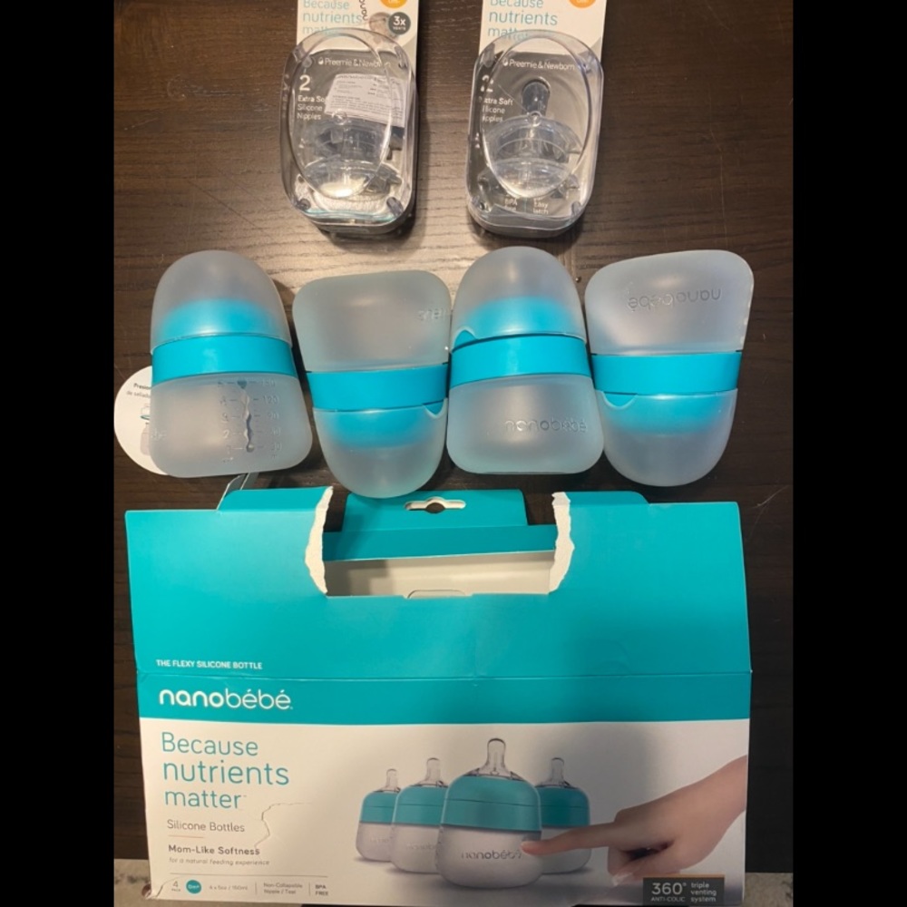 💚💙Nanobebe BOTTLES AND PREMIE NIPPLES💙💚